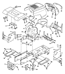 Husqvarna LT 125 (954002711-B) - Husqvarna Lawn Tractor (1995-01) Chassis And Enclosures