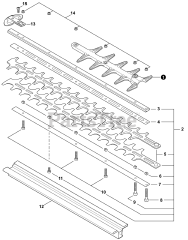 Echo SHC-225 S - Echo Shaft Hedge Trimmer (SN: U69014001001 - U69014999999)