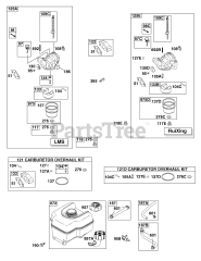 Briggs & Stratton 12Z112-0111-E1 - Briggs & Stratton Horizontal Engine Carburetor, Fuel Supply