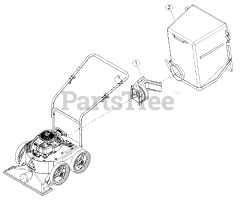 Bear Cat WV 190 S - Bear Cat Walk-Behind Vacuum, 190cc Briggs & Stratton (SN: H07102 & Above) Debris Bag