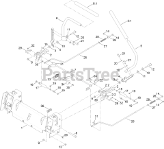 Toro 74776 (MX 5025) - Toro 50" TimeCutter Zero-Turn Mower (SN: 400000000 - 401070523) Motion Control Assembly