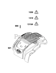 Briggs & Stratton 103M02-0087-F1 - Briggs & Stratton Vertical Engine Blower Housing Group