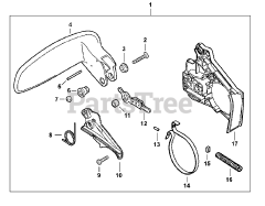 Shindaiwa 326 T - Shindaiwa Chainsaw Hand Guard / Chain Brake