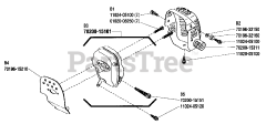 Shindaiwa T 350 - Shindaiwa String Trimmer Muffler