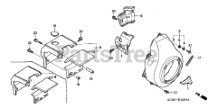 Honda GD320 QAAE (GPB) - Honda Engine, Made in Japan (SN: GPB-1000001 - GPB-1008896) FAN COVER