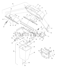 Exmark Ultra Vac - Exmark Ultra Vac Bagger for LHP Mower (SN: 370000 - 439999) (2003)