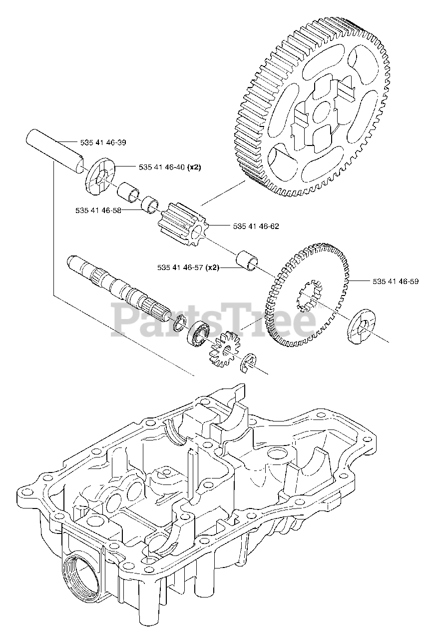 Tuff Torq K 66 Tuff Torq Transmission (200206) Differential (Lower