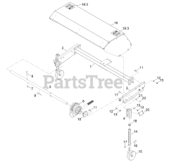 Exmark BRS270CKC36000 - Exmark 36" Power Broom, Kohler CH270 (SN: 315000000 - 315999999) (2015)
