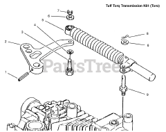Toro 72115 (270-H) - Toro Lawn & Garden Tractor (SN: 099000001 - 099999999) (1999) Lever Damper