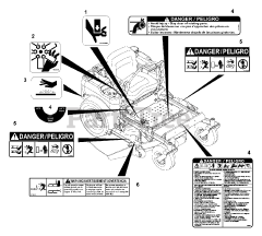 Gravely 992077 (PM 144Z) - Gravely Pro-Master 44" Zero-Turn Mower, 19hp Kawasaki (SN: 004000 & Above) Decals (Part 1)