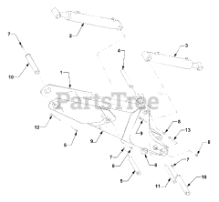 Cub Cadet 645 (590-645-100) - Cub Cadet Backhoe 8.5 ft Boom Assembly