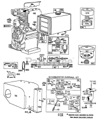 Briggs & Stratton 170451-0075-XX - Briggs & Stratton Horizontal Engine Carburetor,Fuel Tank,Sno-Gard