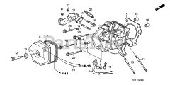 Honda EM5000SX K1 A/A (EA7) - Honda Generator, Made in Japan (SN: EA7-1100001 - EA7-1125948) CYLINDER HEAD