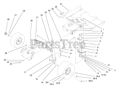 Toro 71208 (13-38 XL) - Toro Lawn Tractor (SN: 089000001 - 089999999) (1998) Front Axle Assembly