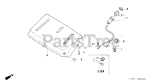 Honda HS828 K1 TAS/C (SZAK) - Honda 28" Snow Blower, Made in Japan (SN: SZAK-2120001 - SZAK-9999999) CONTROL PANEL