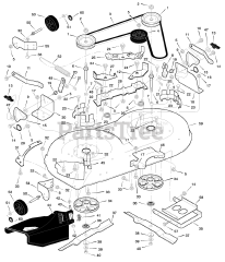Murray 42500A - Murray 42" Lawn Tractor (1998) Mower Housing