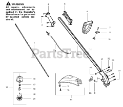 Weed Eater SST - Weed Eater Featherlite String Trimmer Drive Shaft &amp; Cutting Head