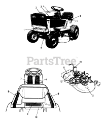 Simplicity 4211 (1691050) - Simplicity 36" Lawn Tractor, 11hp