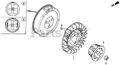 Honda EM3500X A (EA6) - Honda Generator, Made in Japan (SN: EA6-2000001 - EA6-3000000) FLYWHEEL