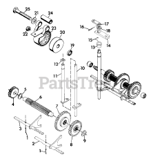 Gravely 987015 (8123) - Gravely Lawn Tractor, 12hp, With Hydraulic Lift (SN: 000101 & Above) NUMBER SIX SHAFT - BRAKE/SLIDING GEAR