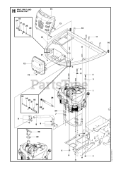 Husqvarna PR 17 AWD (966772701) - Husqvarna Swedish Riding Mower (2012-02) ENGINE