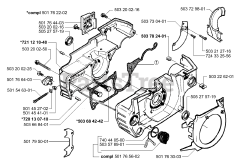 Husqvarna 51 EPA - Husqvarna Chainsaw (1998-06) Crankcase Assembly