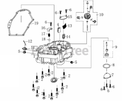 Gravely 08201332 - Gravely 764 Replacement Engine Crankcase Cover