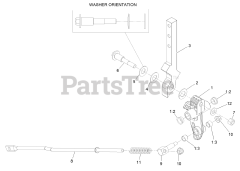 Exmark RAX691GKA524A3 - Exmark 52" Radius X-Series Zero-Turn Mower, Kawasaki FX691V (SN: 402082300 - 404314158) (2018) LH and RH Motion Control Assembly