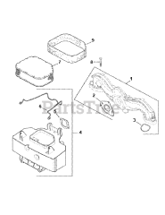 Cub Cadet LT 1045 (13BP11CH756) - Cub Cadet 46" Lawn Tractor (2007 & Before) Kohler SV710-0019 Air Intake &amp; Filtration