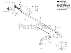 Poulan Pro PP 136 - Poulan Pro String Trimmer Handle &amp; Controls