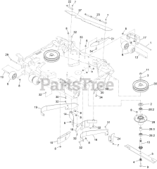 Exmark LZS86TDYM12RW0 - Exmark 144" Lazer Z Diesel Zero-Turn Mower, Yanmar 3TNV86CT (SN: 417930746 & Above) (Rev A) (2025)
