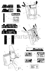 Simplicity 1060 E (1694590) - Simplicity 24" Snow Thrower, 10hp