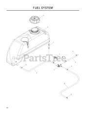 Husqvarna LZ 25 (968999772) - Husqvarna Zero-Turn Mower (2008-05) FUEL SYSTEM