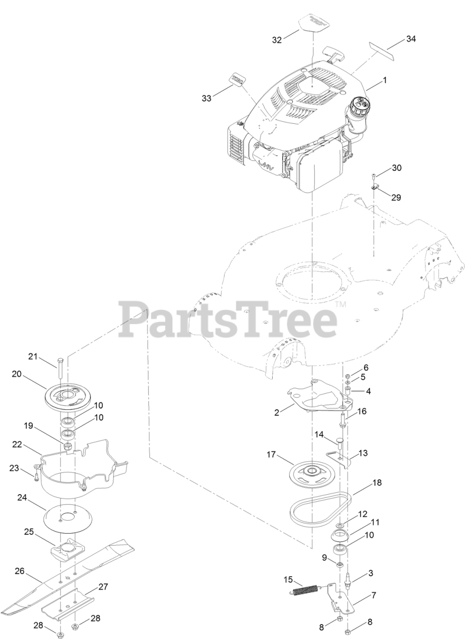 Toro 20383 Toro Super Recycler WalkBehind Mower (SN 404314000