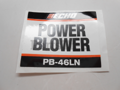 Echo 89011521260 Label, Model Pb-46ln - image 1