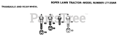 Electrolux/AYP LT 120 AR - Electrolux/AYP Lawn Tractor HARDWARE (DRIVE GROUP)