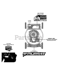 Murray 11A-A1B1758 - Murray 21" Walk-Behind Mower (2015)