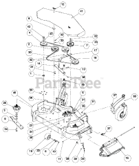 Ariens 994806 (1952 S) - Ariens Pro-Zoom 52" Stand-On Mower, 19hp Kawasaki (SN: 000101 - 002499)
