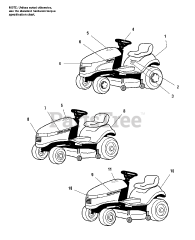 AGCO 514 G (1693092) - AGCO Lawn Tractor, 14hp