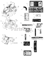 Snapper SGT 27540D (2690667) - Snapper 54" Garden Tractor, 27hp