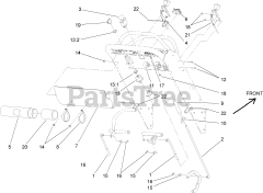 Toro 30499 - Toro 52" Walk-Behind Mower, Floating Deck, Split Lever, Hydro Drive (SN: 280001001 - 280001100) (2008) CONTROL PANEL ASSEMBLY