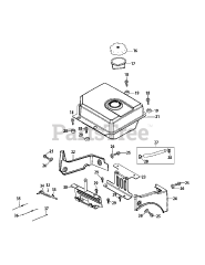 MTD 490-SUB - MTD Engine 490-SUB Fuel Tank &amp; Mounting