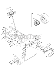 Murray M 1338 (13AC76LF058) - Murray 38" Lawn Tractor (2012) Front End Steering