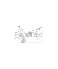Briggs & Stratton 381447-0146-E1 - Briggs & Stratton Horizontal Engine Rewind Starter