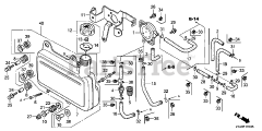 Honda GC190 A QHAD (GCAAA) - Honda Engine, Made in USA (SN: GCAAA-1000001 - GCAAA-9999999) FUEL TANK@FUEL PUMP