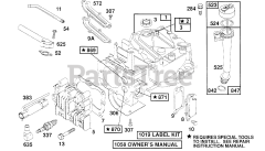 Briggs & Stratton 124782-3259-01 - Briggs & Stratton Vertical Engine Cylinder,Cyl. Head,Oil Fill