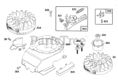 Briggs & Stratton 122802-0410-XX - Briggs & Stratton Vertical Engine Blower Hsg, Flywheels