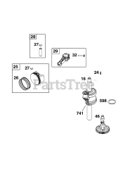 Briggs & Stratton 92J0B-0004-H1 - Briggs & Stratton Vertical Engine Crankshaft Group