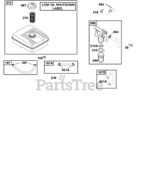 Briggs & Stratton 118432-0124-E1 - Briggs & Stratton Horizontal Engine Fuel Supply