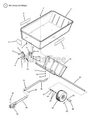 Snapper 7060697 - Snapper Dump Cart Dump Cart